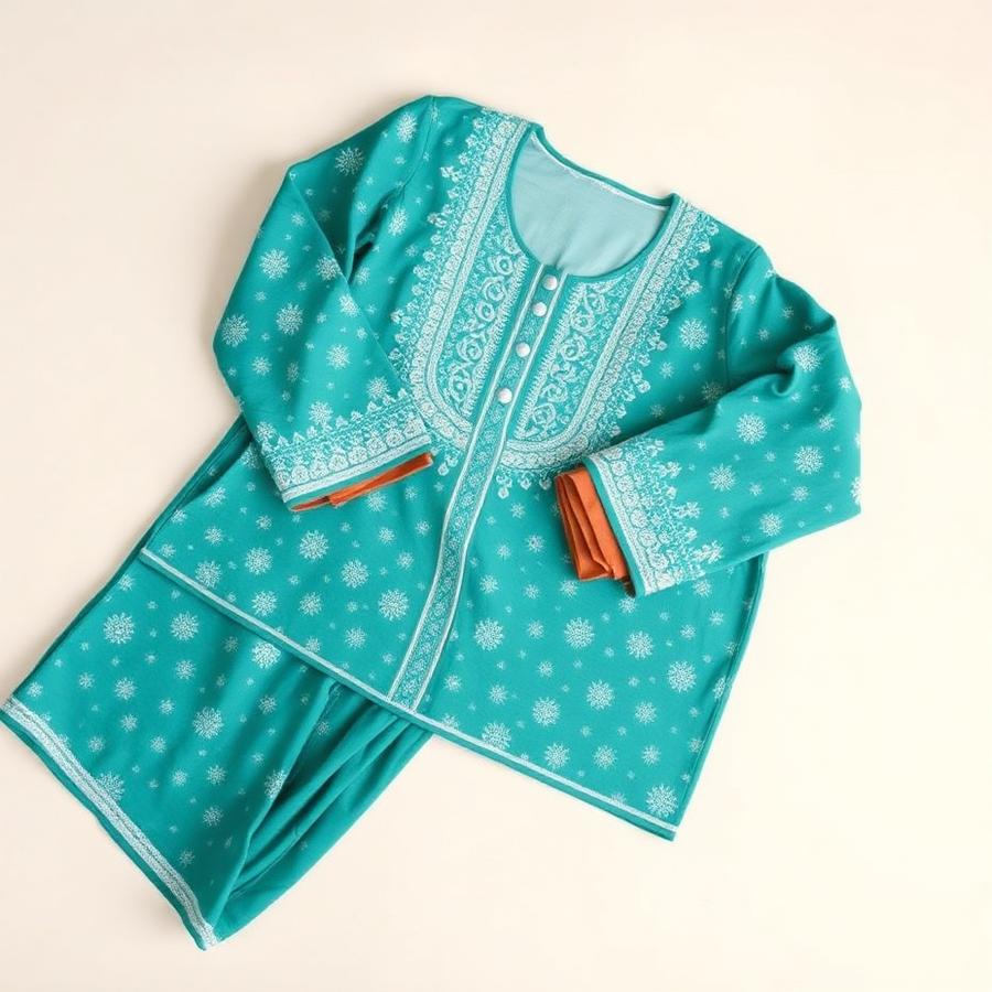 Cotton Straight Kurta Set with Palazzo