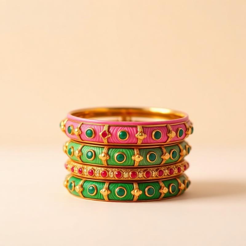 Meenakari Bangles Set of 8