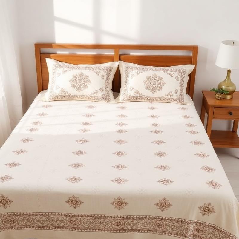Jaipuri Cotton Double Bedsheet Set