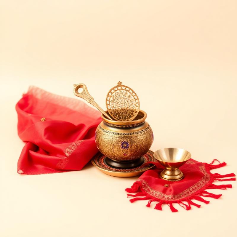Karwa Chauth Thali & Chalni Set